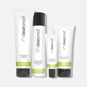 Mary Kay Clearproof Skincare Collection - White, Black, and Green